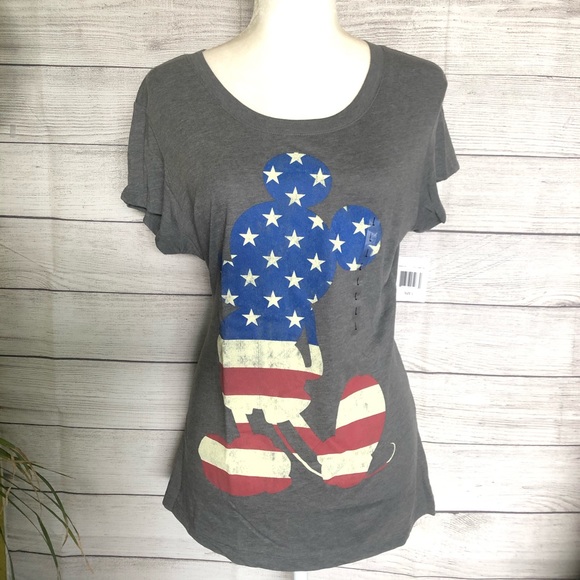 Disney Tops - Disney | Mickey Mouse Flag Print Tee